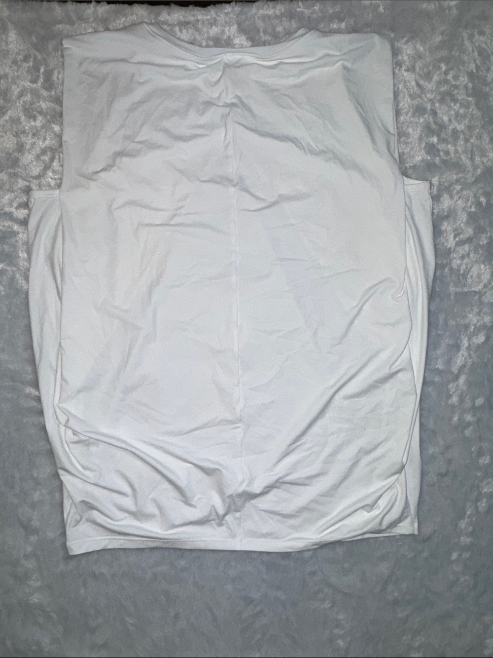 NWOT HALARA White Stretch Performance Tank Top - Picture 3 of 4
